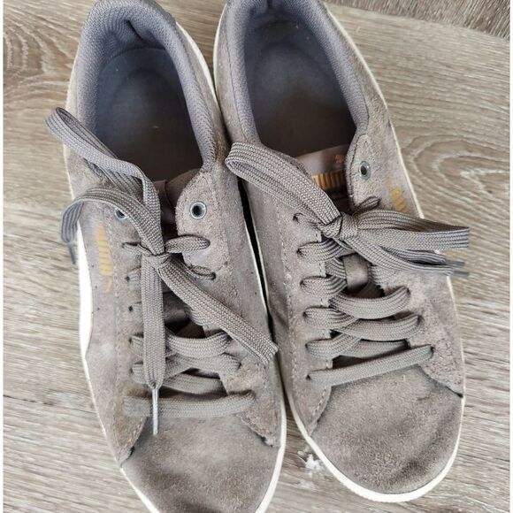 Puma Gray Suede Vikky Sneaker 6.5 - Picture 5 of 7
